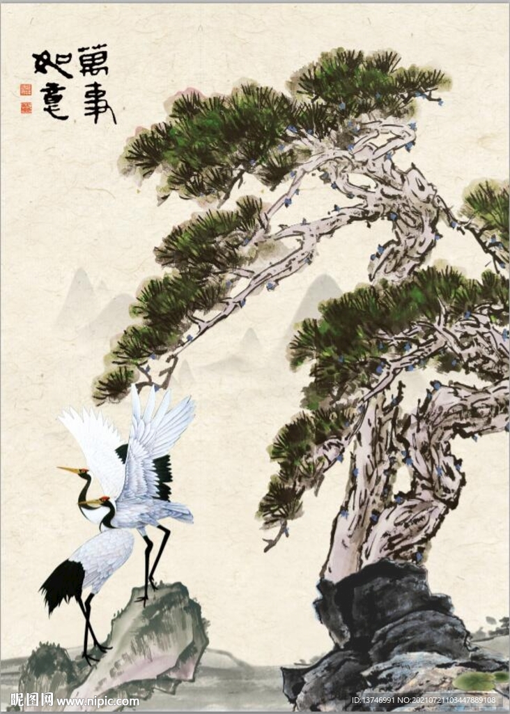 松鹤图