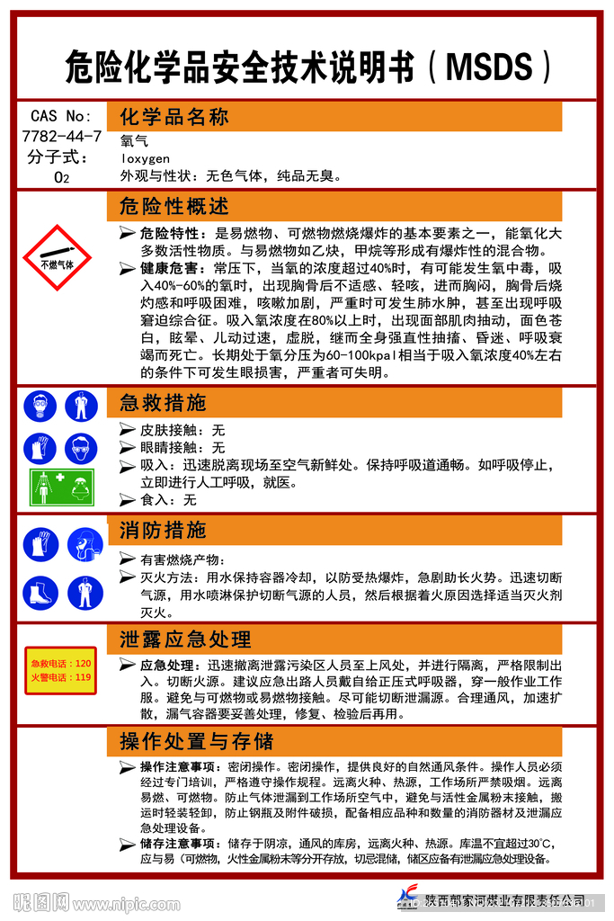 危险化学品安全技术说明书