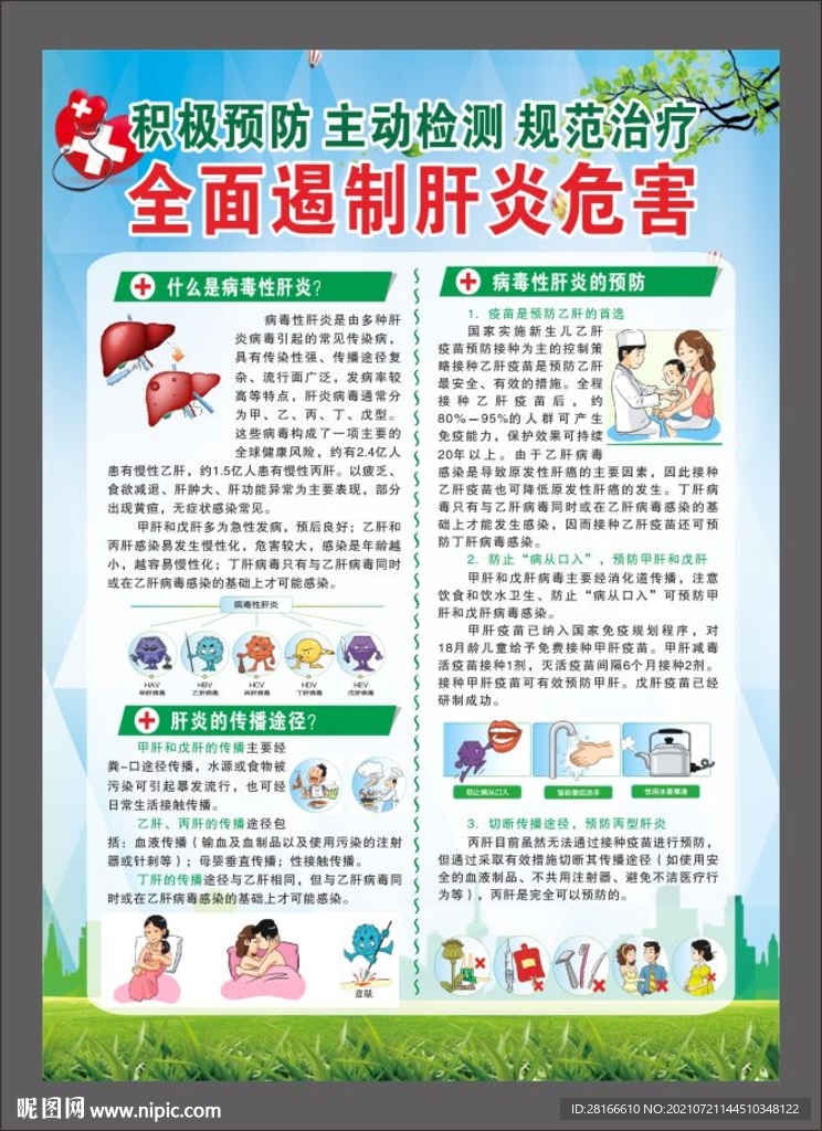 预防肝炎海报