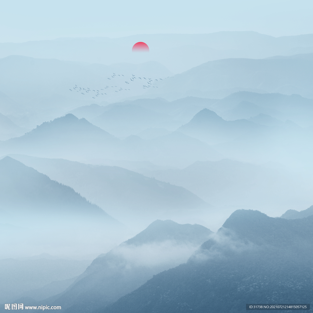 新中式山水画
