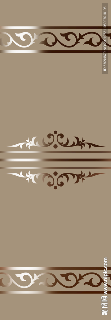 高清分层镜花平开门写真图