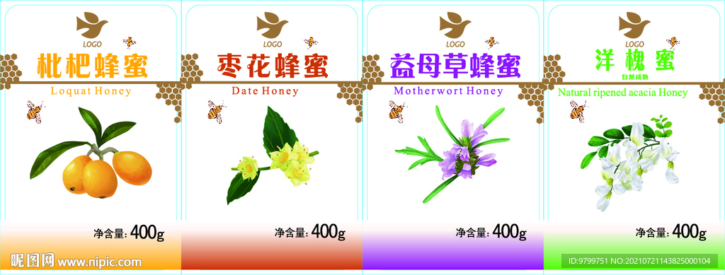 蜂蜜标贴