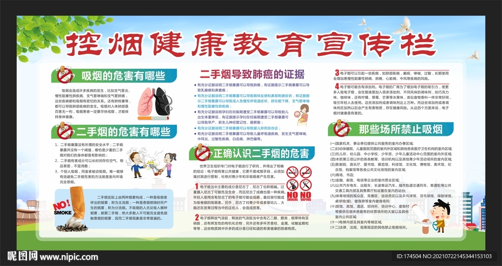 控烟健康教育宣传栏