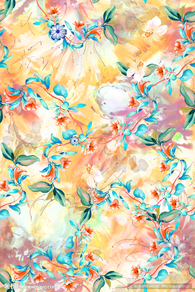 手绘花
