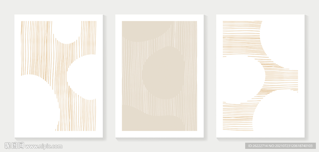 抽象线条装饰画