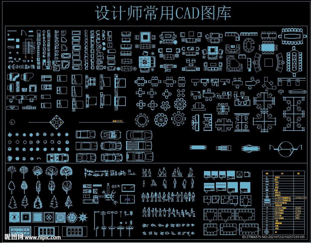 设计师常用CAD图库