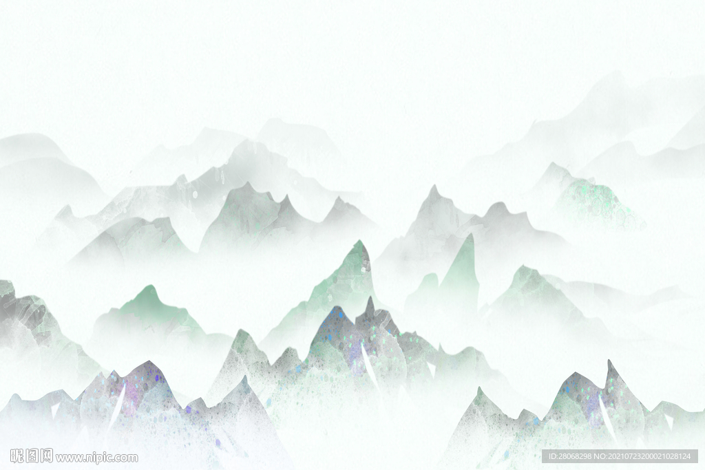 大气山水装饰背景