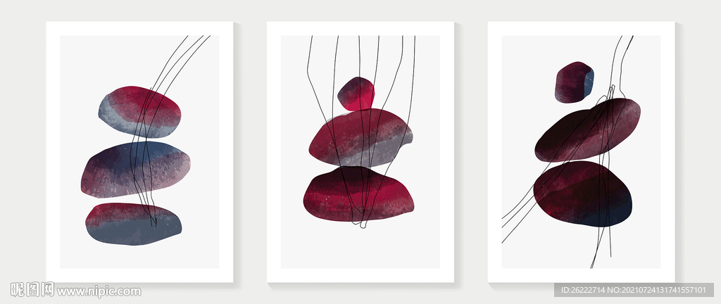 几何色块装饰画