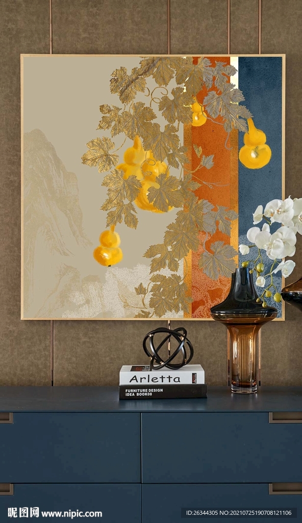 复古肌理装饰画