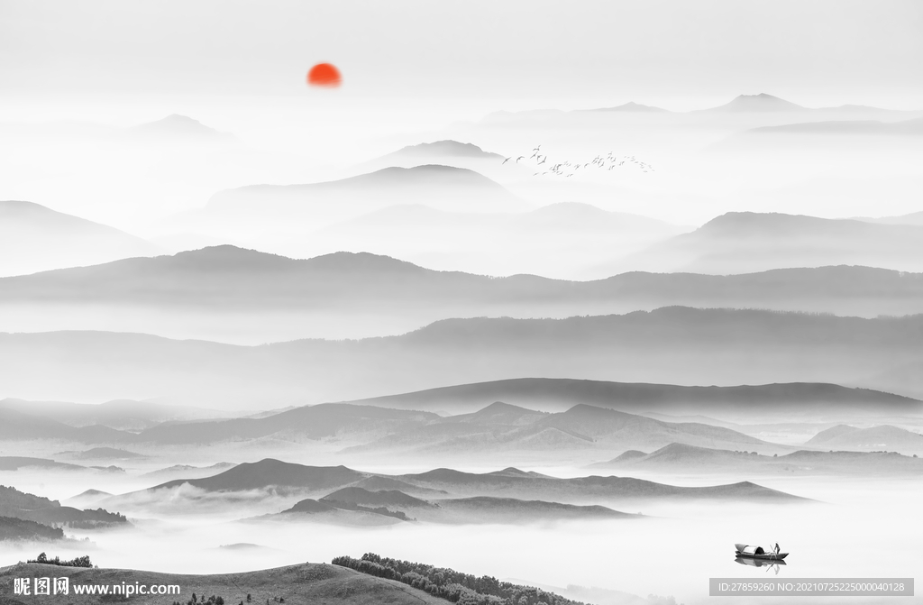 新中式山水画