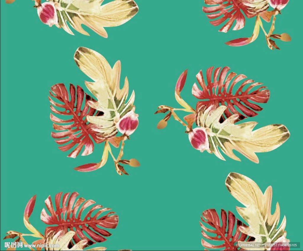 大牌  叶子  小碎花   