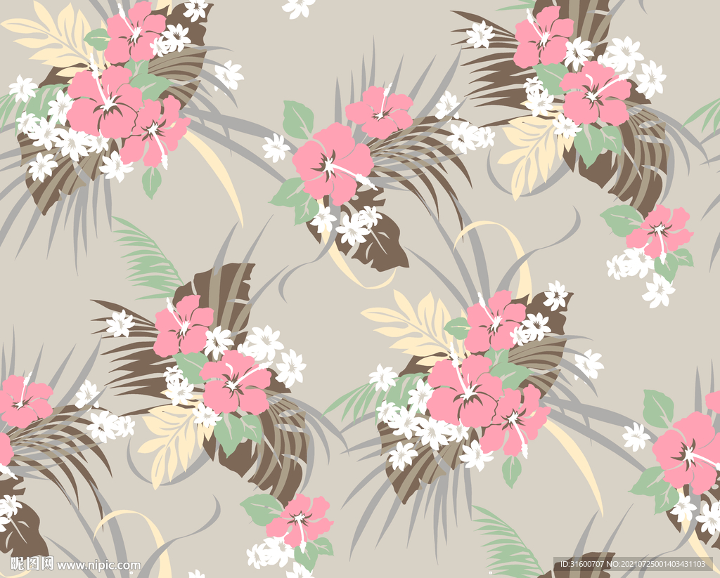 清爽简约小花朵