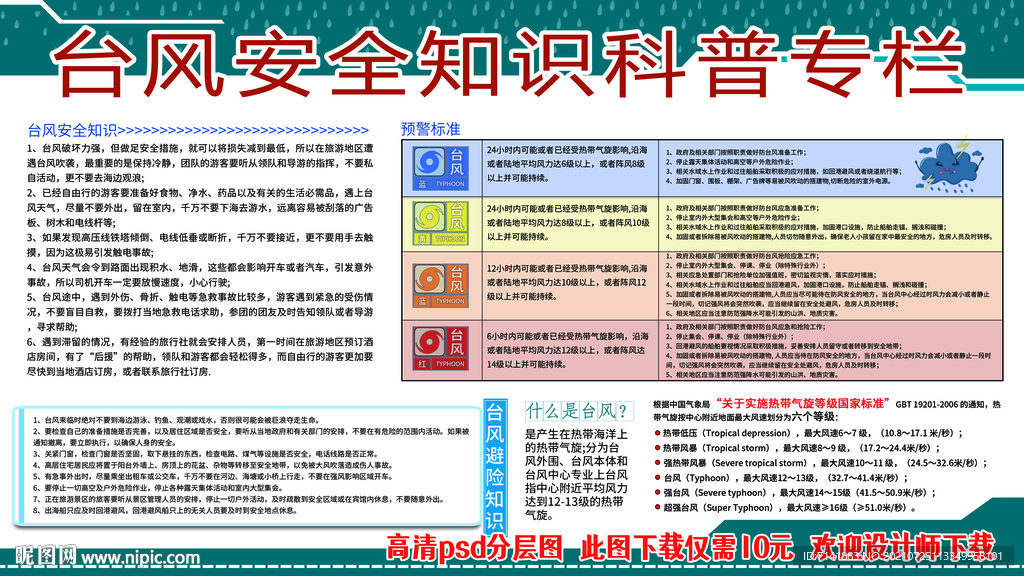 台风安全宣传