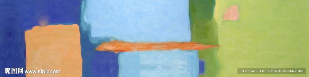 床头装饰画现代色块欧美抽象画