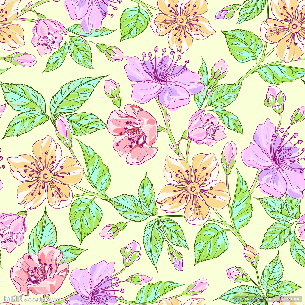 手绘花
