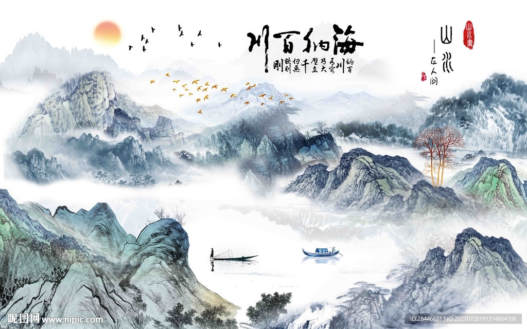 新中式背景墙