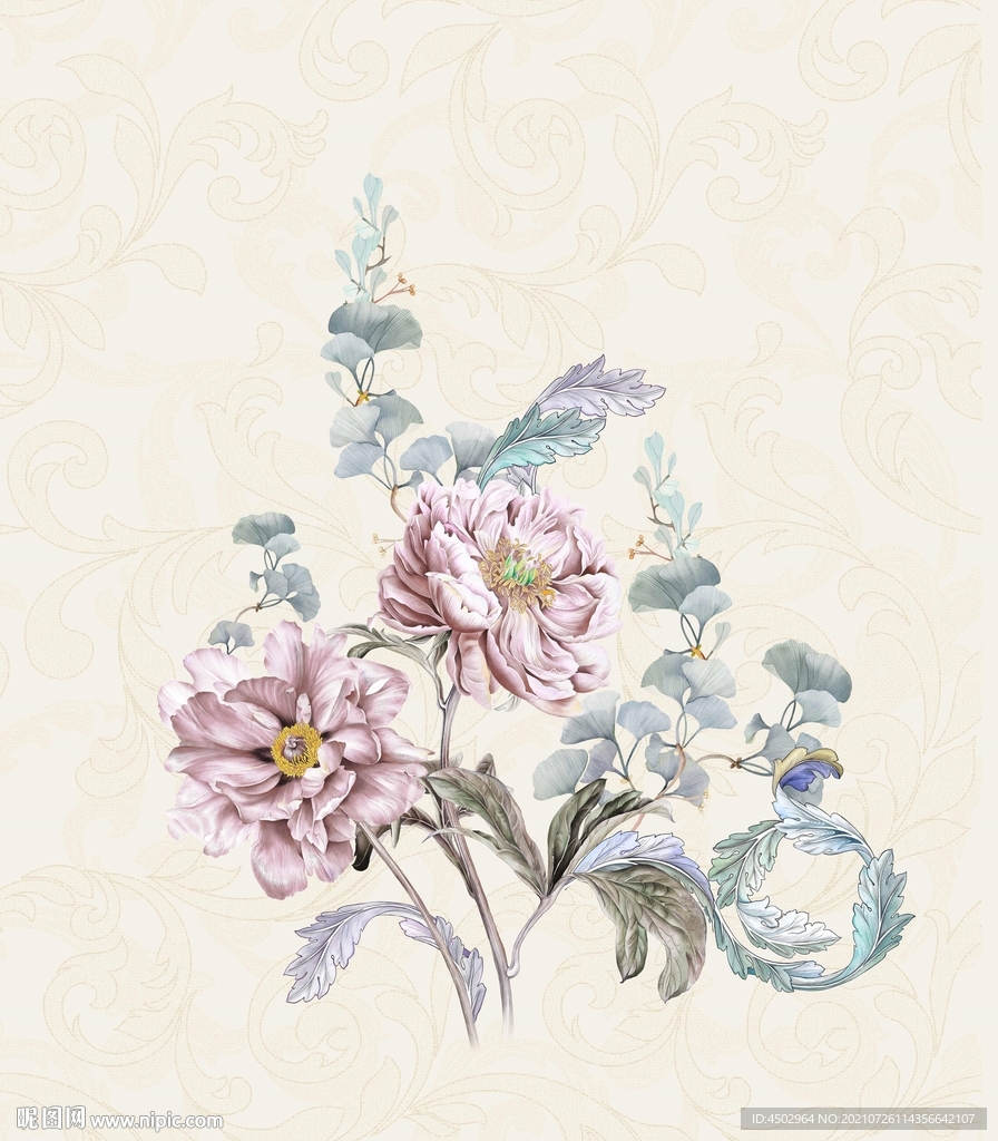 手绘花