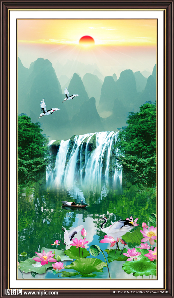 玄关山水画