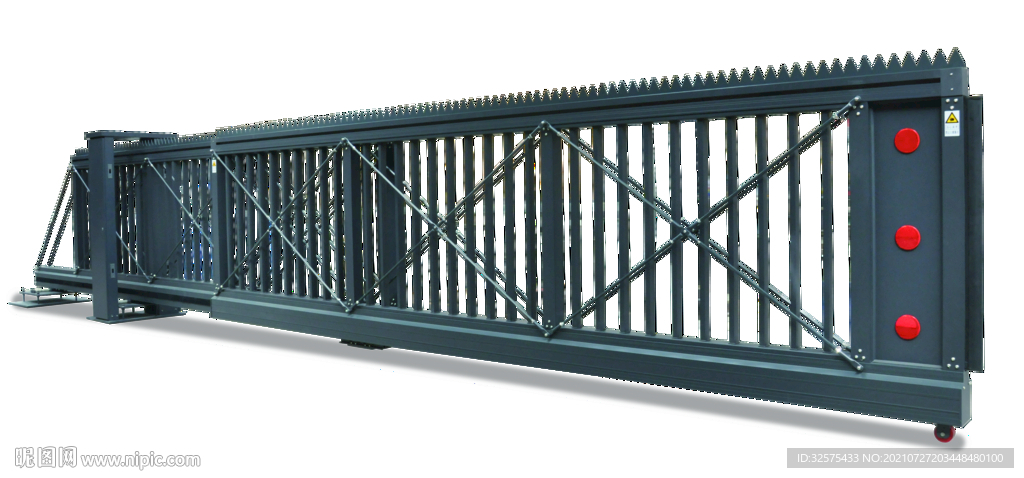 智能电动分段悬浮门