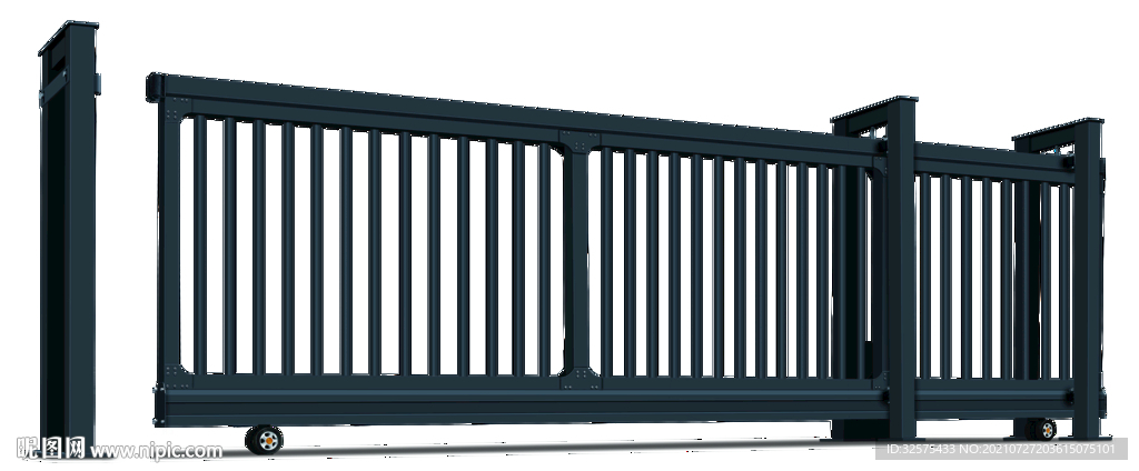 智能电动直线门