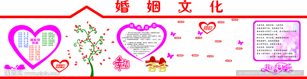 婚姻文化墙