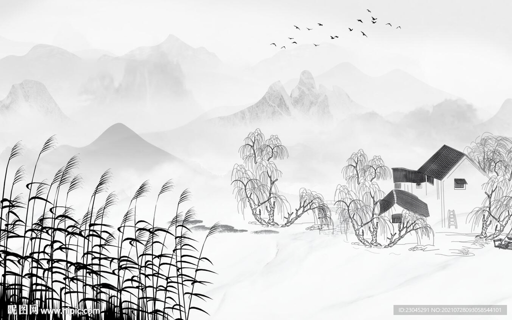 中式电视背景墙