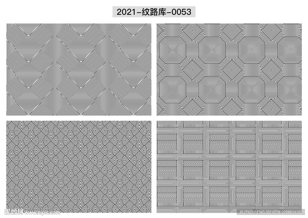 折光纹 逆向纹 线条纹 防伪纹