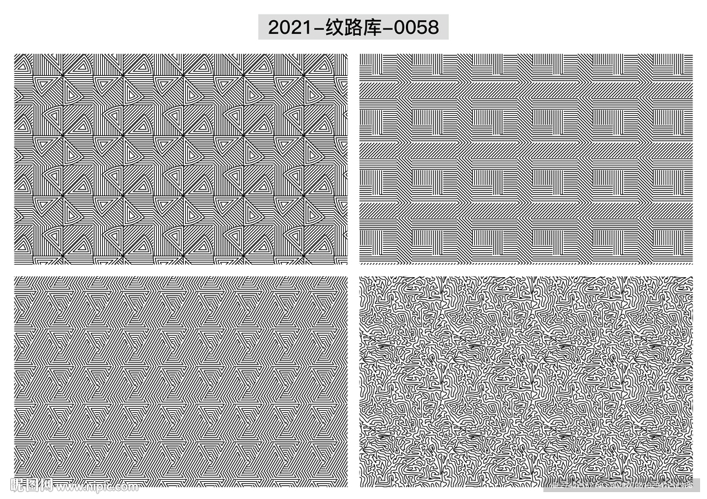 折光纹 逆向纹 线条纹 防伪纹