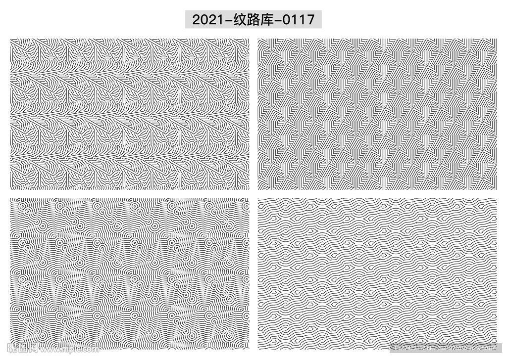 折光纹 逆向纹 线条纹 防伪纹