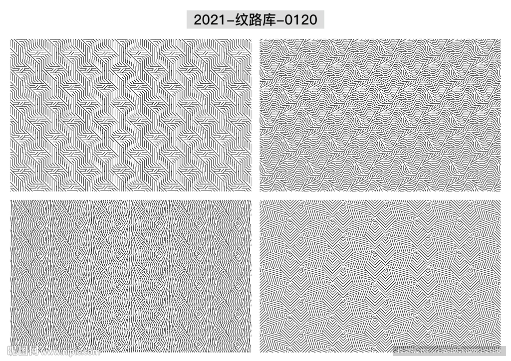 折光纹 逆向纹 线条纹 防伪纹