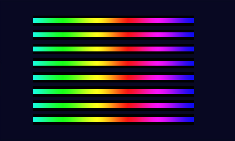 亮化设计动态素材七彩流水效果