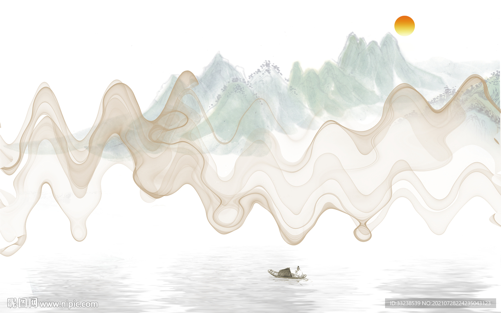 抽象山水画