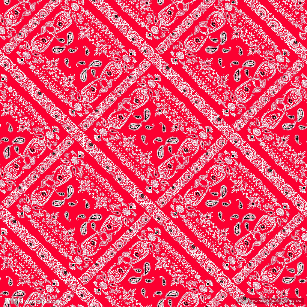 腰果花 数码印花图片