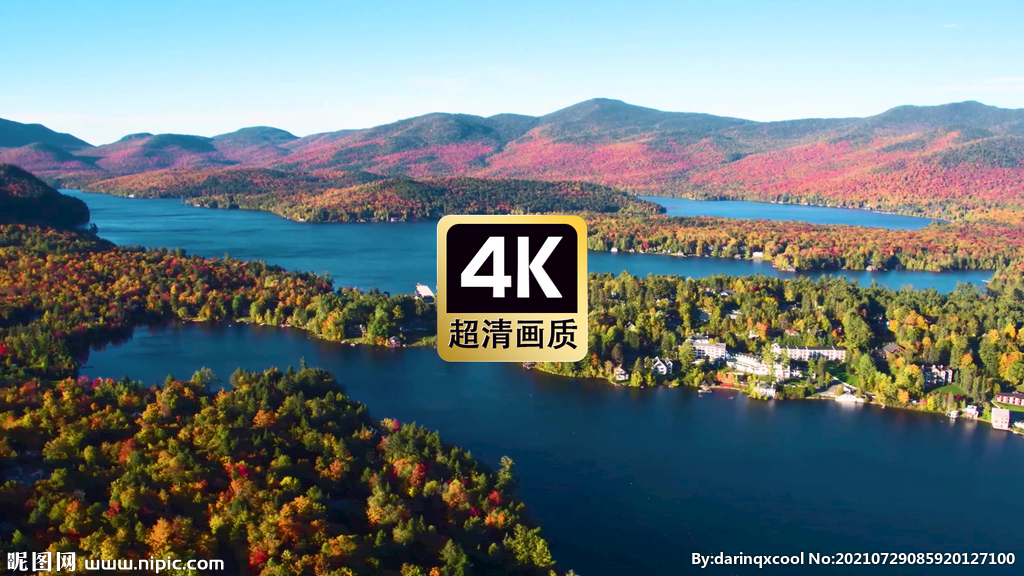 航拍海边红树林度假村