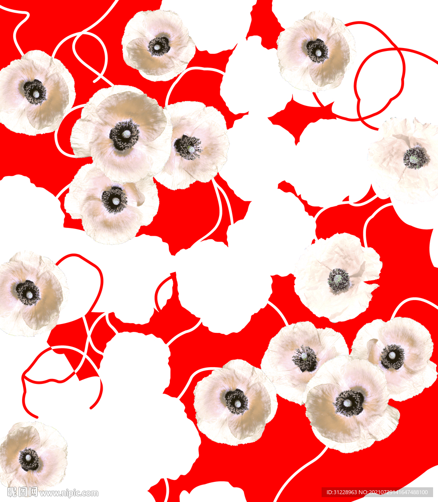 大牌 方巾 手绘花