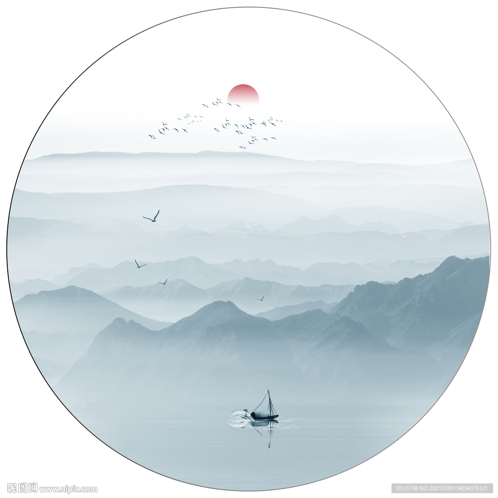新中式山水画