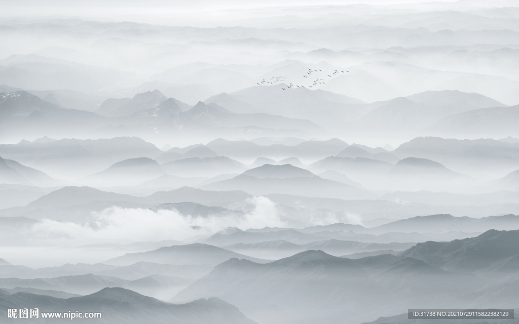 新中式山水画