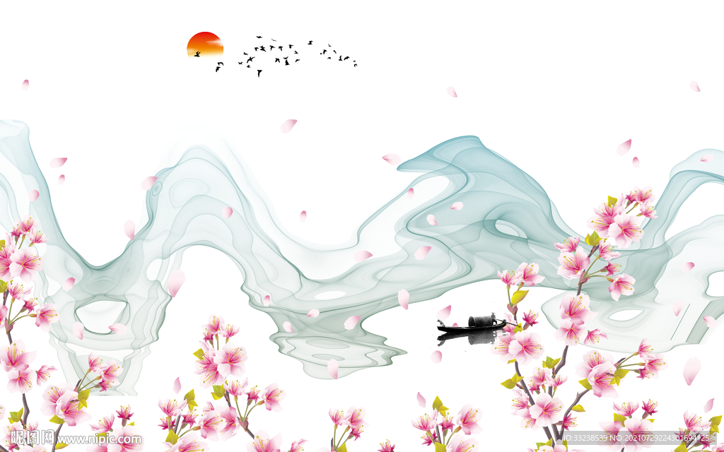 抽象山水画