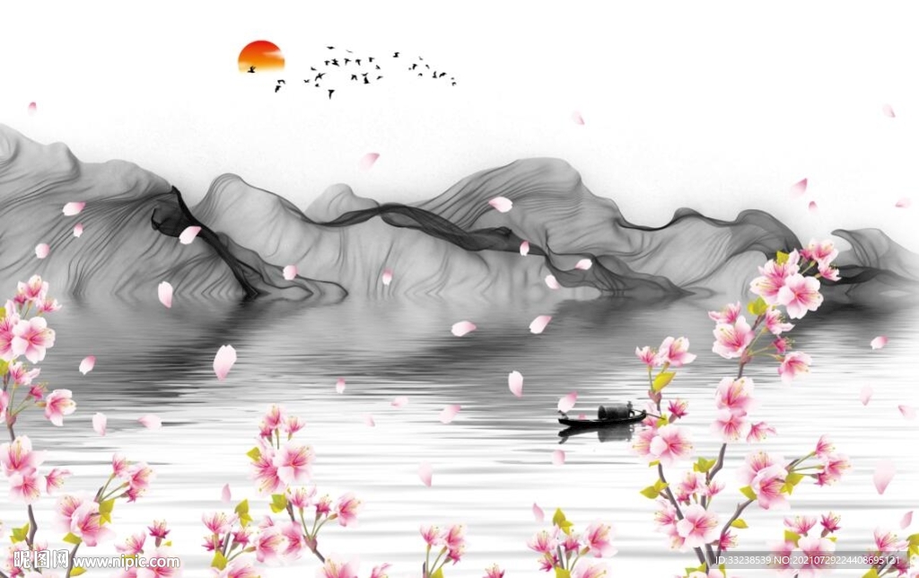 抽象山水画
