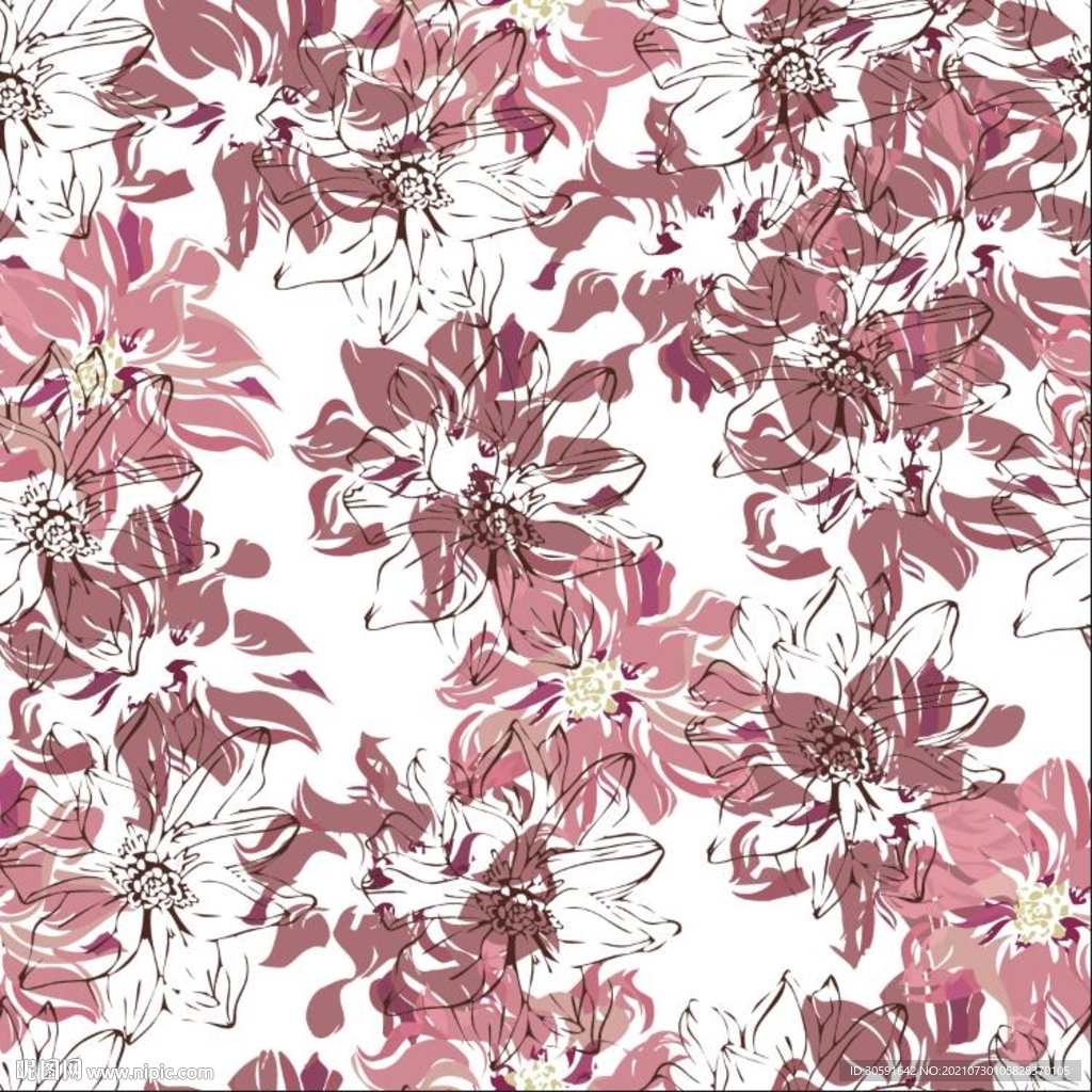 大牌  花朵  小碎花 