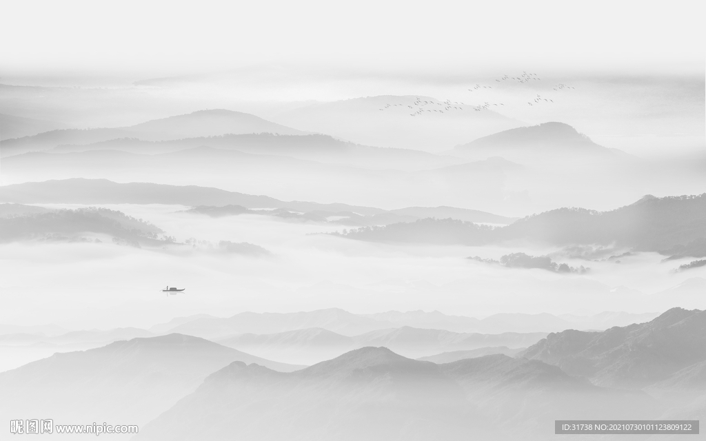 新中式山水画