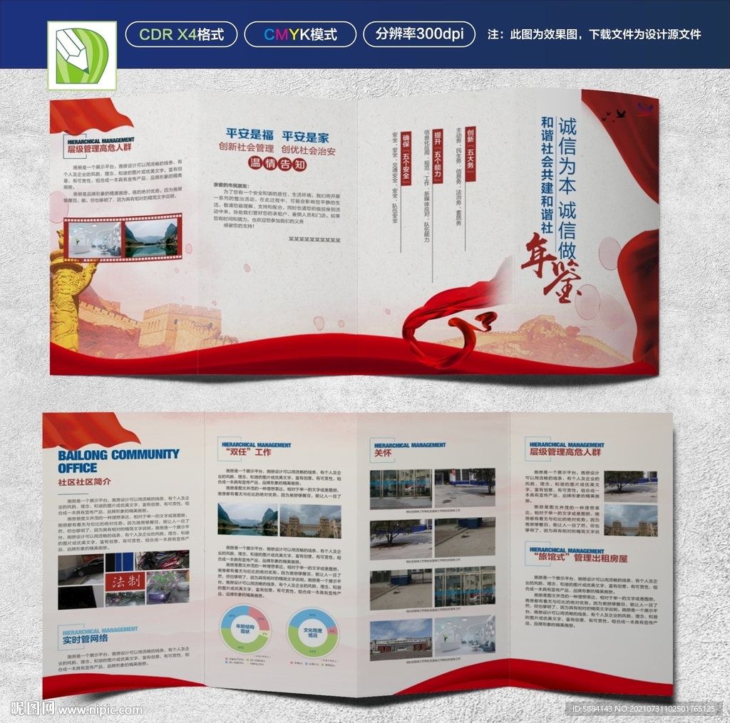 社区治理折页