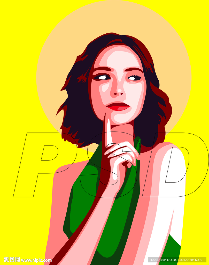 美女插画