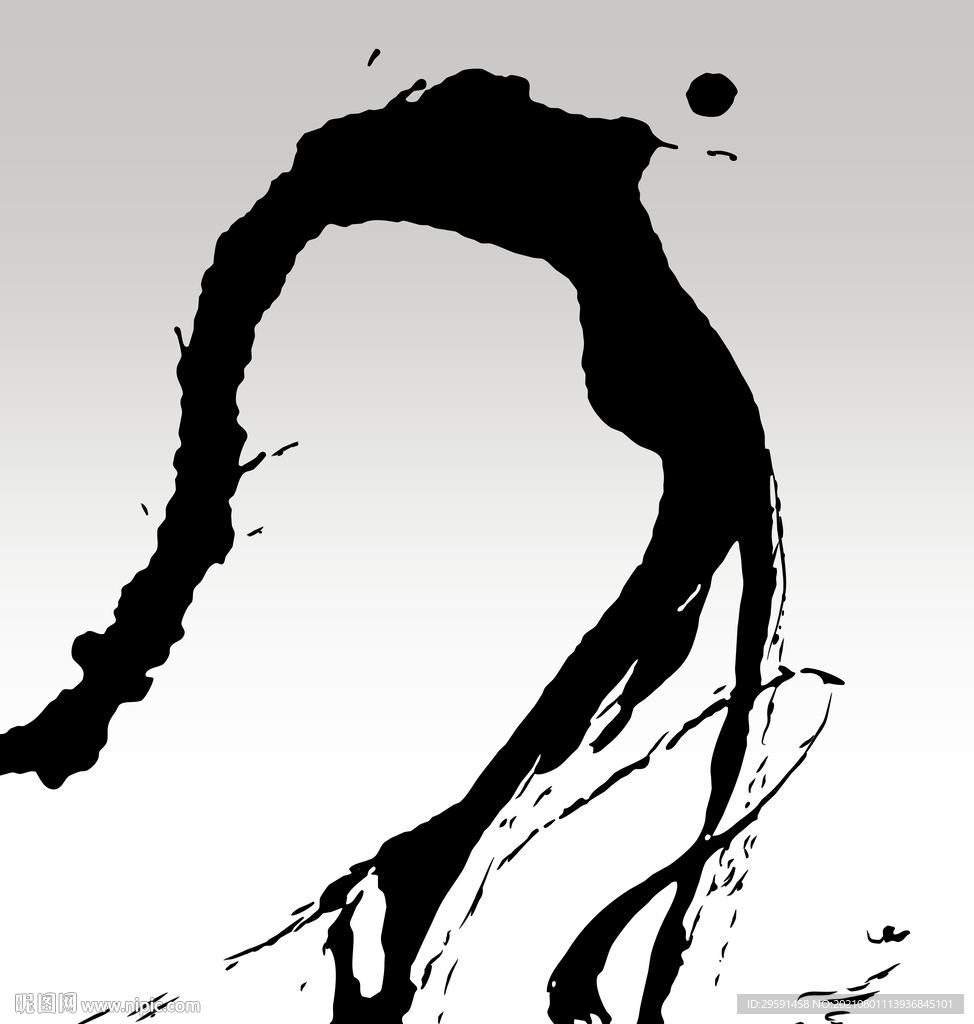 抽象泼墨装饰画