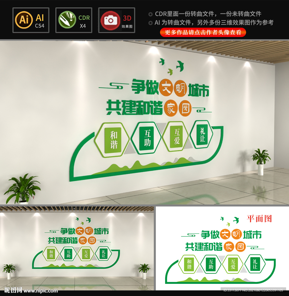 文明城市文化墙