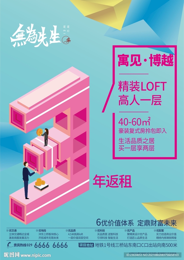 loft公寓海报