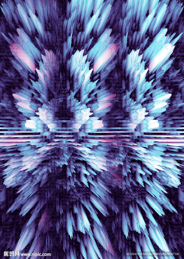 抽象立体线条装饰画