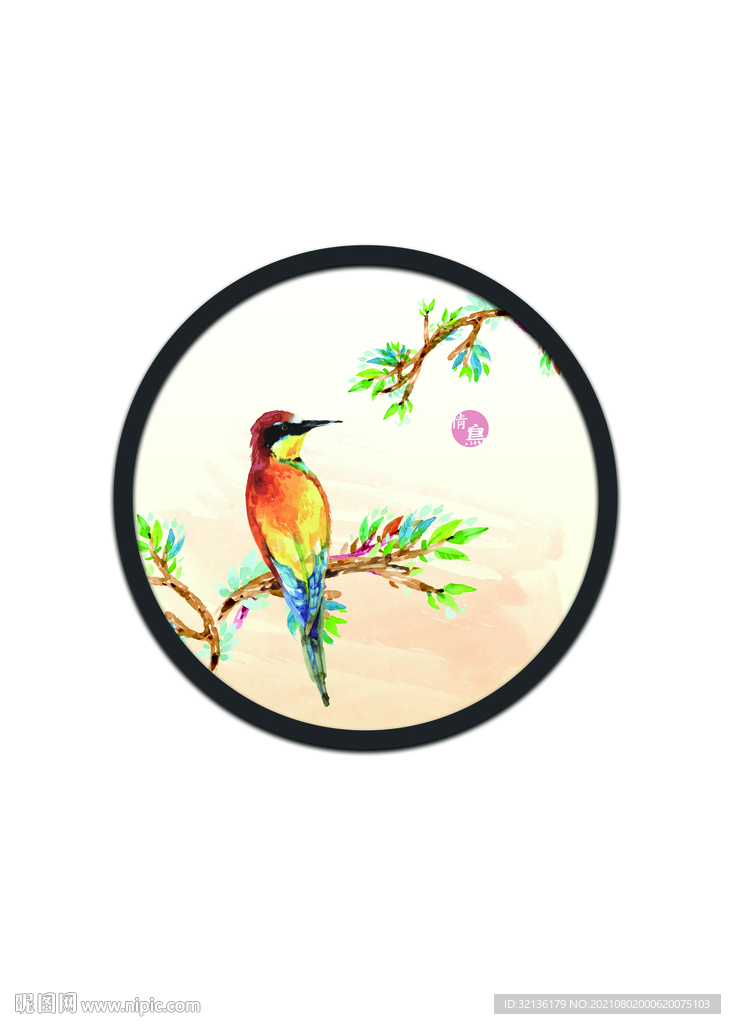 新中式花鸟装饰画