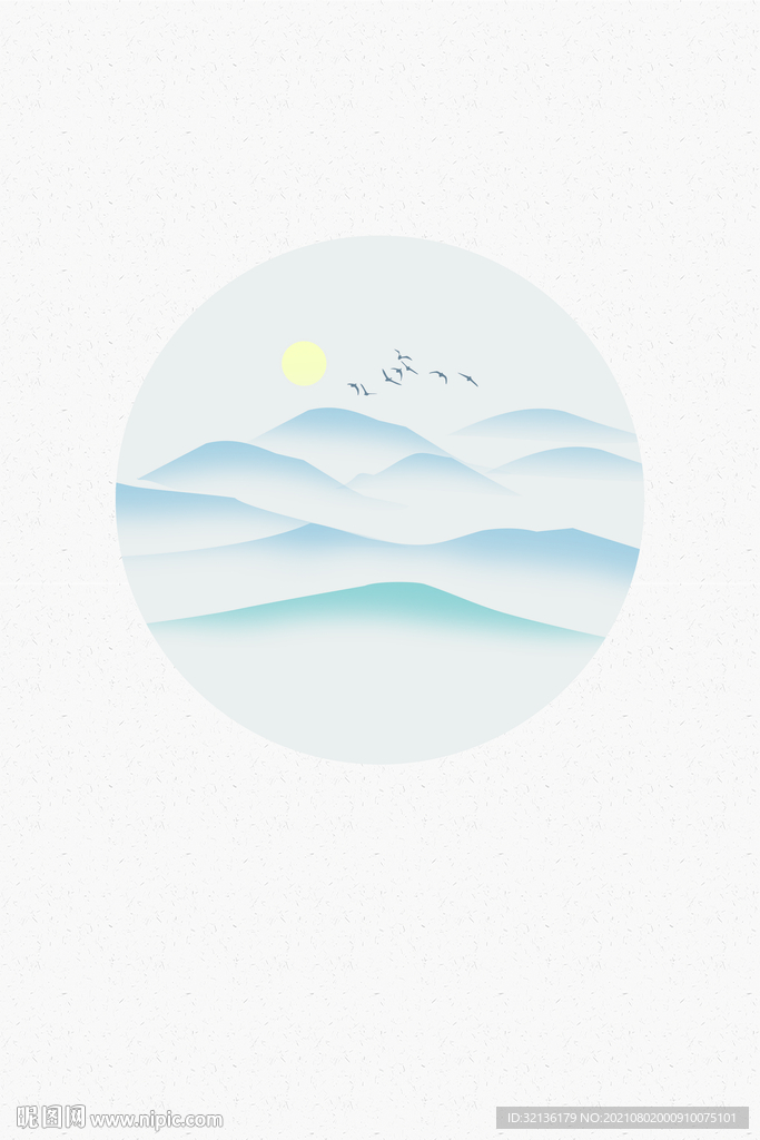 新中式山水装饰画