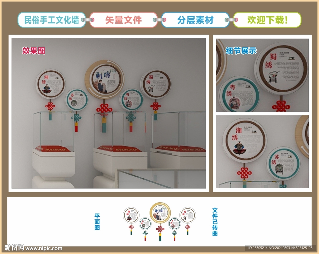 民俗手工文化墙